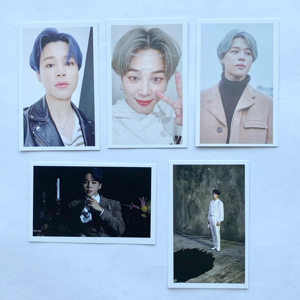 Jimin BTS Bangtan Boys Photocards Lot of 5